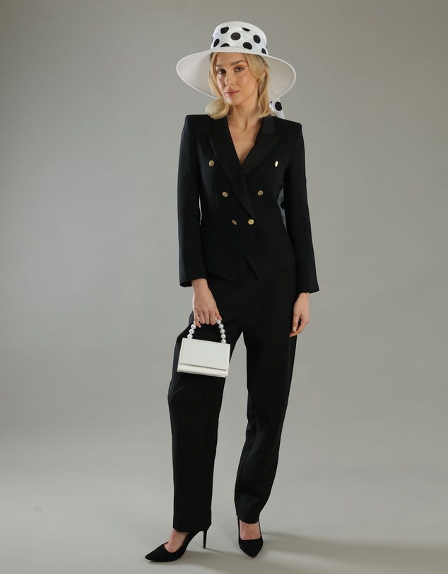 Morgan & Taylor - Francesca Racewear Droop Hat in White