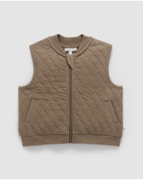 Purebaby - Quilted Vest -Kids-Babies