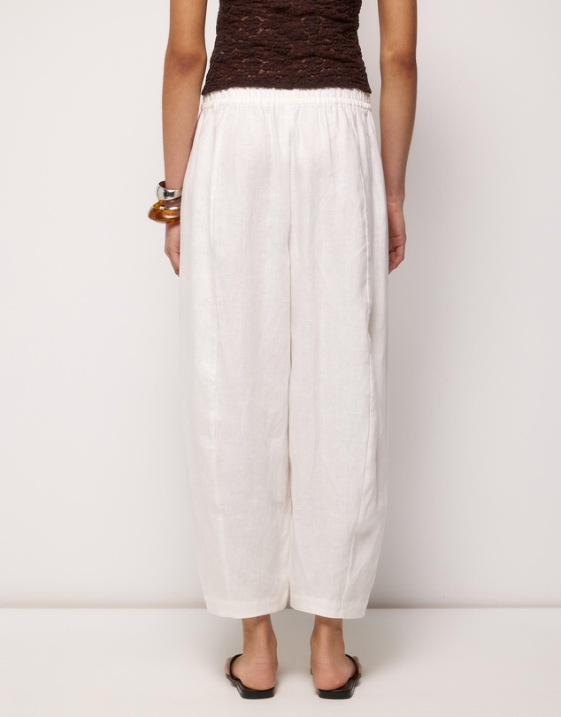 AERE - Bay Linen Barrel Leg Pants