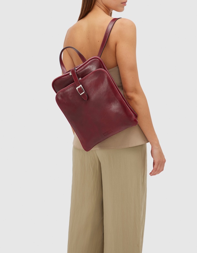 Florence - The Emma Red 3-in-1 Convertible Backpack