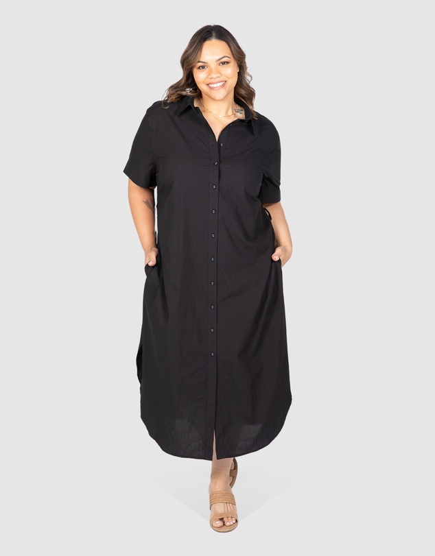 Love Your Wardrobe - Molly Poplin Shirt Dress