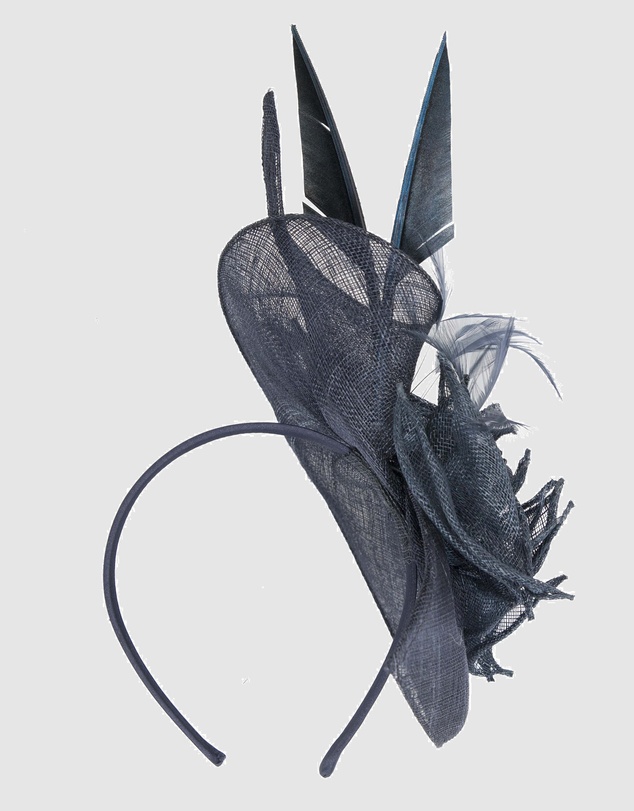 Max Alexander - Sinamay Navy Racing Fascinator