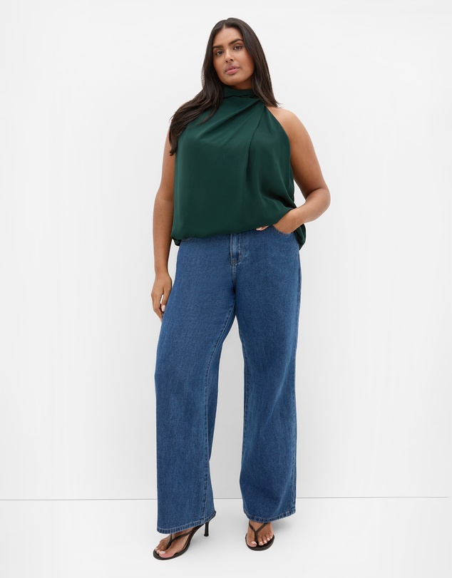 City Chic - Jaylee Sleeveless Neck Tie Top