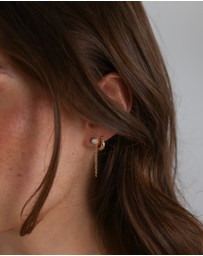 Pastiche - Gold Amber Earrings