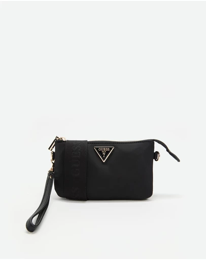 GUESS - Latona Mini Tri Comp Top Zip Nylon Bag