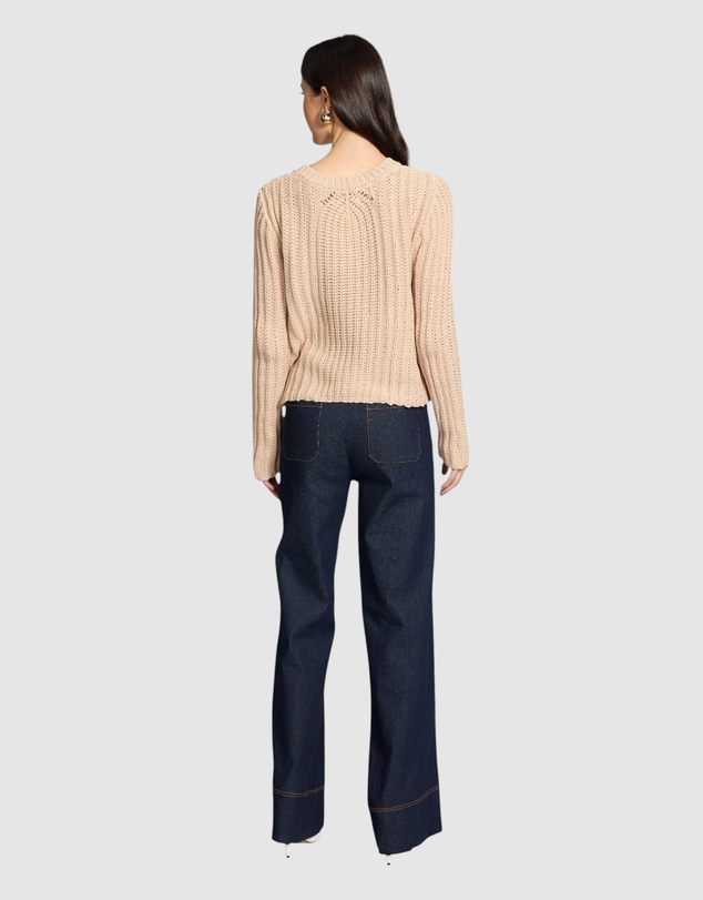 Honey and Beau - Biana Button Detail Jumper