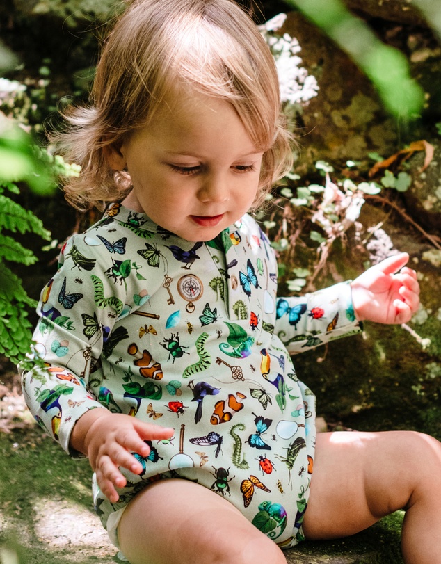 Fleur Harris - 'Beautiful World' Drift Bodysuit in Basil