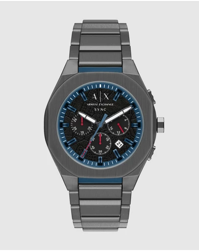 Armani Exchange - Gun-Metal Chronograph Watch