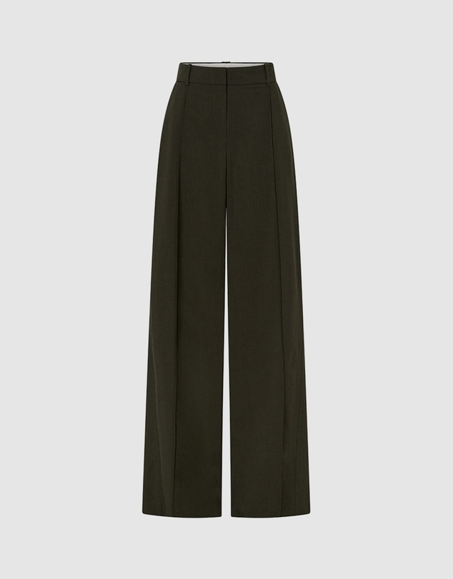 CAMILLA AND MARC - Una Straight Leg Pin Tuck Trousers