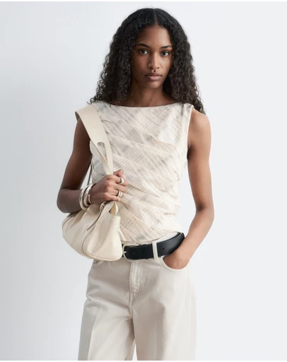 & Other Stories - Textured Boatneck Top