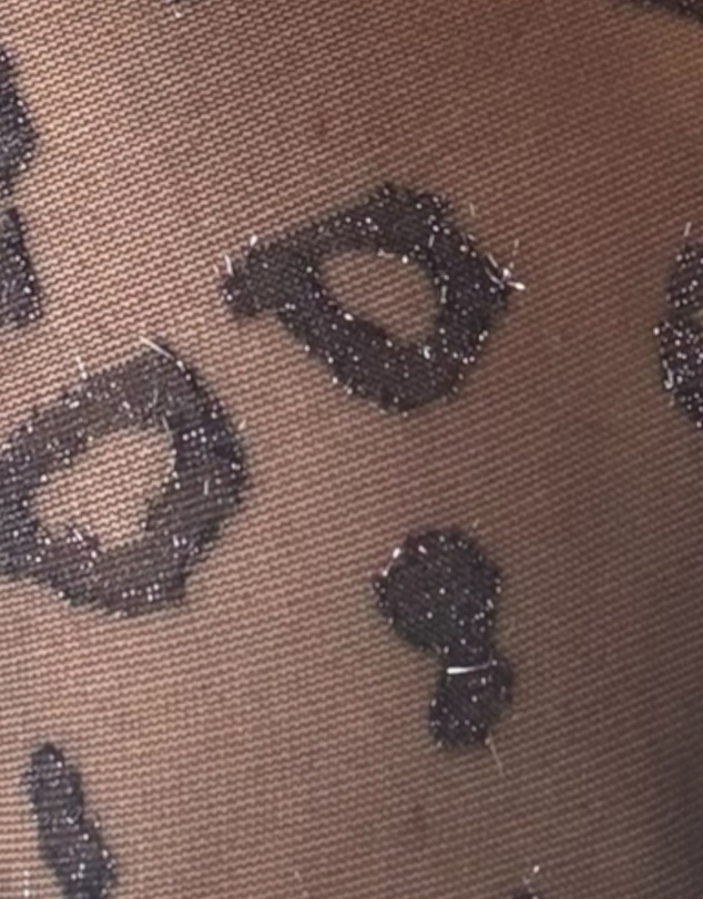 High Heel Jungle - Metallic Leopard Premium Jacquard Tights