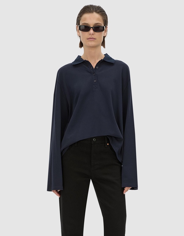 C&M CAMILLA AND MARC - Moreno Long Sleeve Polo Top