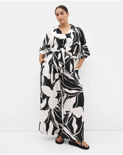 City Chic - Tie Print Shirt