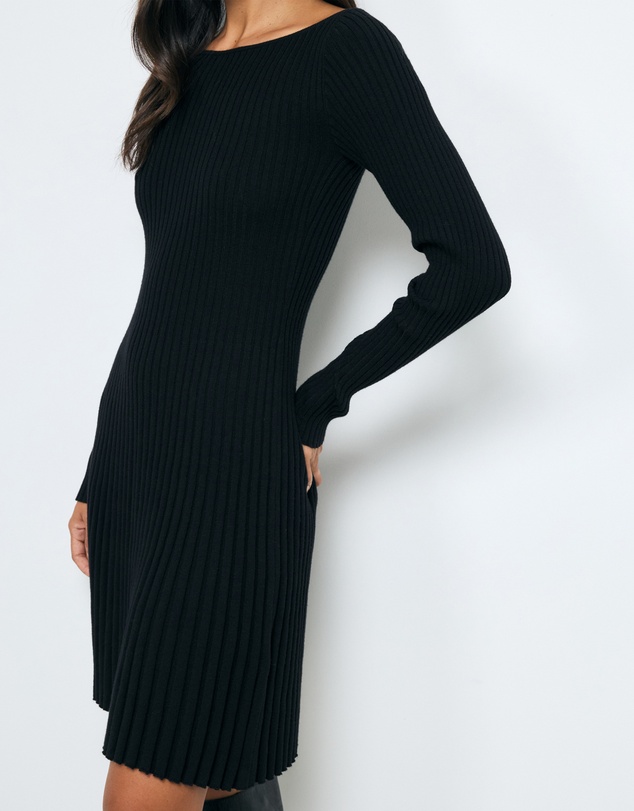 AERE - Leni Organic Cotton Knit Mini Dress