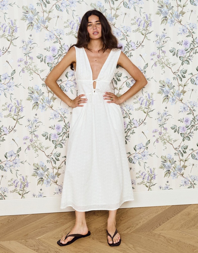 MINKPINK - Anais Embroidered Midi Dress