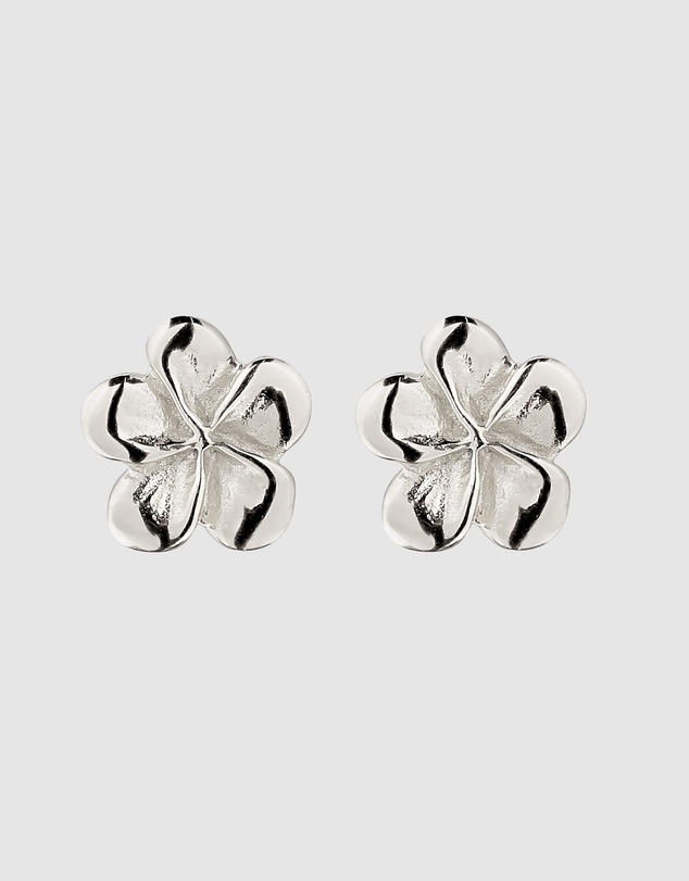 Elli Jewelry - Frangipani Stud Earrings in 925 Silver