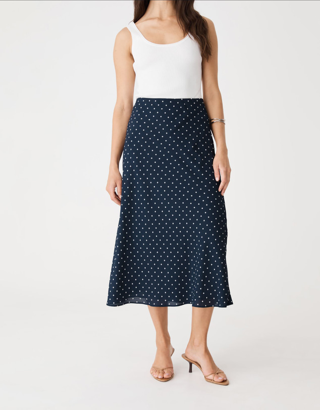 Forcast - Danielle A-Line Bias Skirt