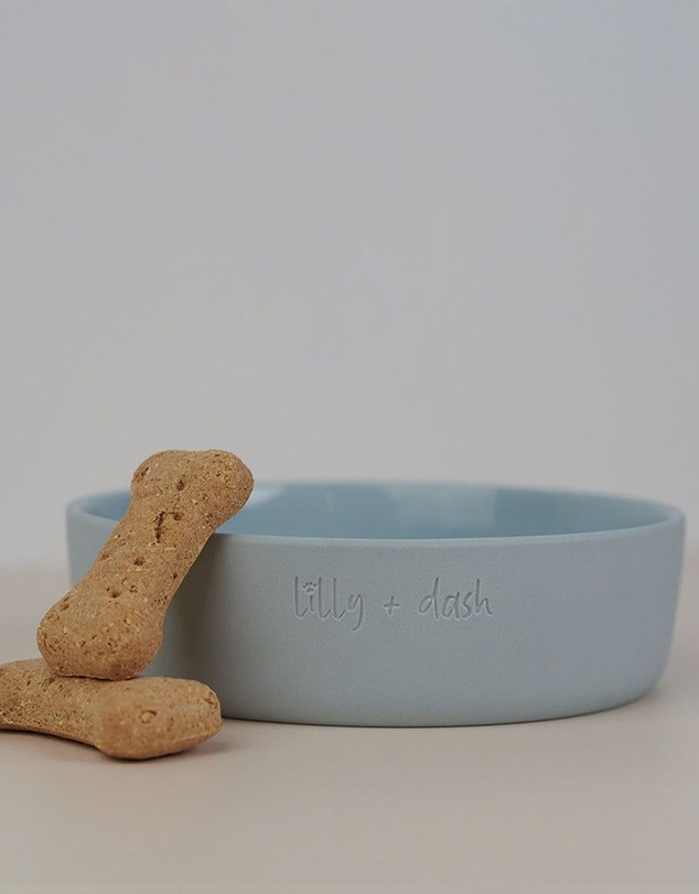 Lilly + Dash - Dog Food Water Ceramic Bowl