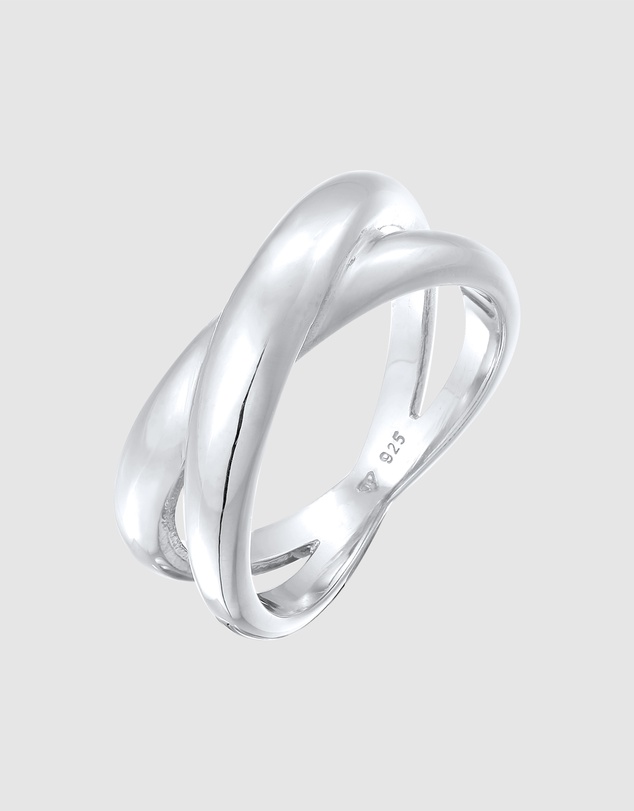 Elli Jewelry - Ring Cross Design 925 Sterling Silver