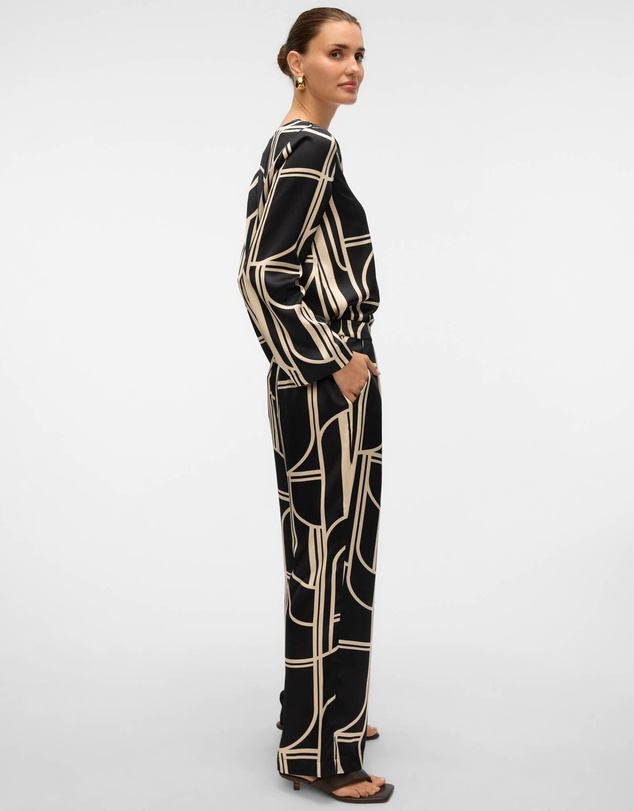 Vero Moda - Hadley Printed Wide-Leg Pants