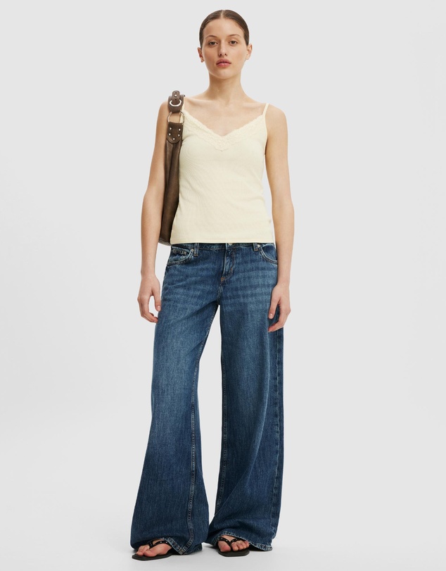 Cotton On - Lace Trim Longline Cami