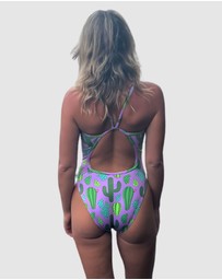 Salty Johnson - Prickly Business Thin Strap One Piece