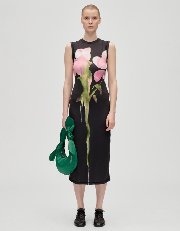 Stine Goya - Stocking Jersey Elastic Tank Crewneck Dress