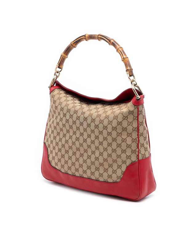 Pre-Loved by Azura Reborn - Pre-Loved GG Canvas Bamboo Diana Satchel