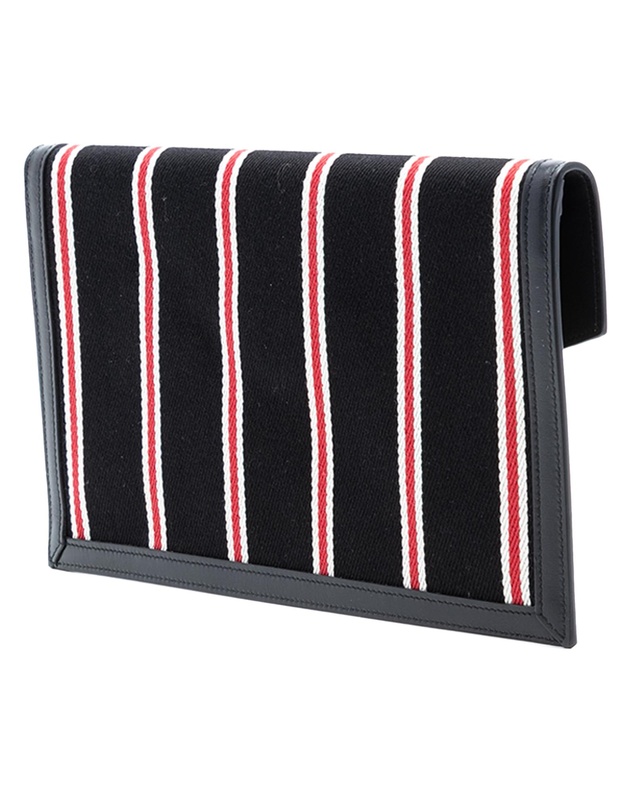 Pre-Loved by Azura Reborn - Pre-Loved Canvas Striped Uptown Pouch