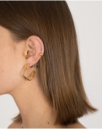 Brie Leon - Frida Stud Hoop Earrings