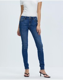 GUESS - Annette Mid Rise Skinny Jeans