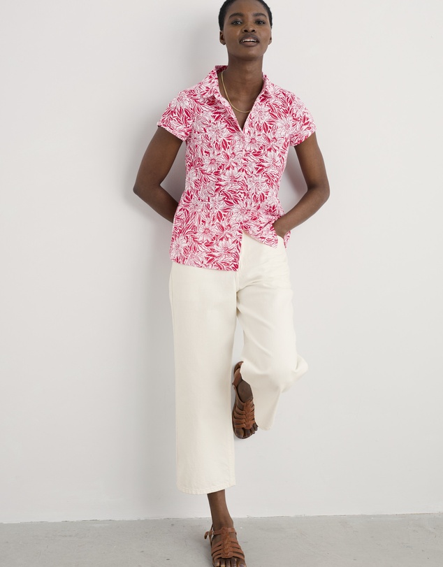 Seasalt - Seasalt Cornwall Stream Flower Scarlet Rushmaker Shirt
