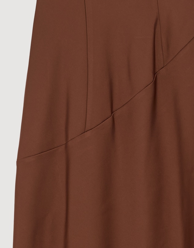 Revibe - Repaired CHANCERY Hallie Satin One Shoulder Drape Maxi Dress - AU 8