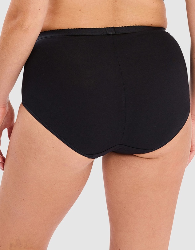 Sans Complexe - Coton d'Arum Organic Cotton & Lace High Waist Shaping Brief