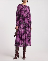 David Lawrence - Garnet Viscose Dress