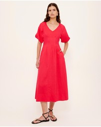 Staple the Label - Valentina V-Neck Midi Dress