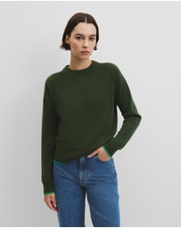Country Road - Tipped Crew Neck Knit