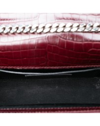 Pre-Loved by Azura Reborn - Pre-Loved Medium Croc Embossed Leather Monogram Kate Tassel Crossbody