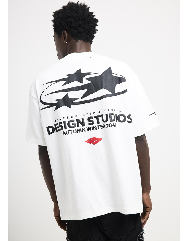 Black Noise White Rain - Star Studios T-Shirt