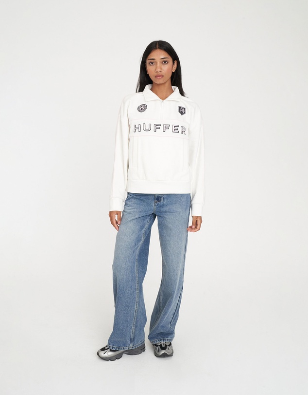 Huffer - Panelled 1/4 Zip 350