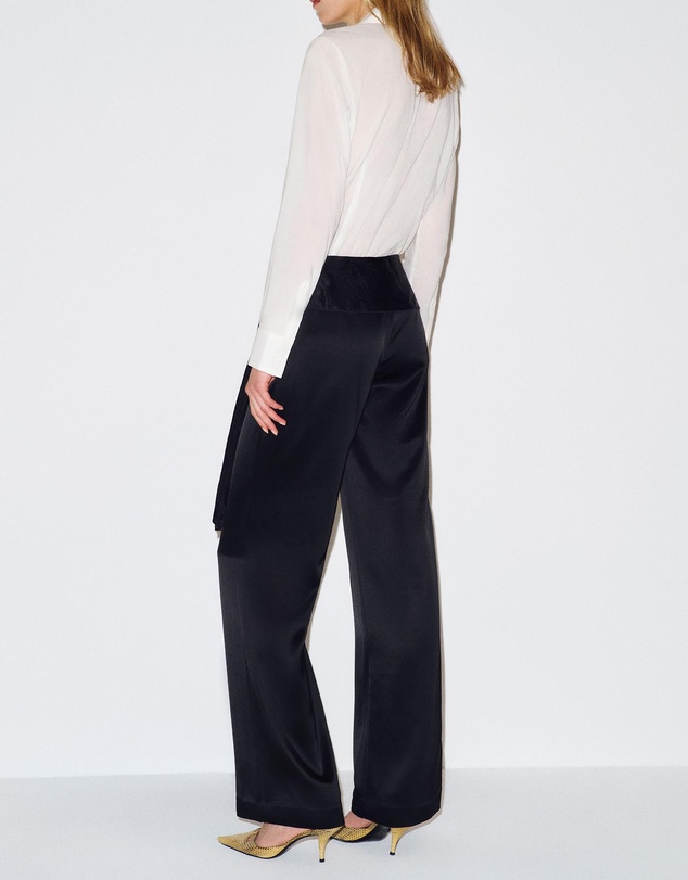 Reformation - Mina Satin Tie Pants
