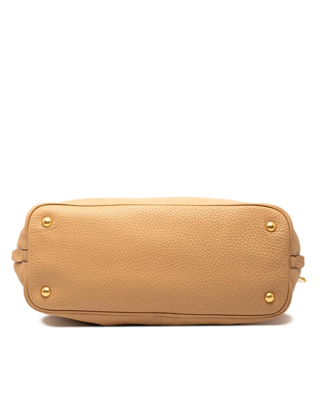 Pre-Loved by Azura Reborn - Pre-Loved Vitello Daino Side Zip Convertible Tote