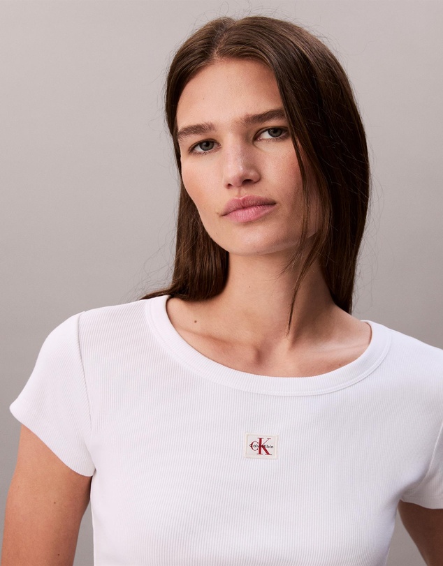 Calvin Klein Jeans - Woven Monogram Logo Slim T-Shirt