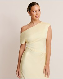 Six Stories - Asymmetric Satin Bridesmaid Dress