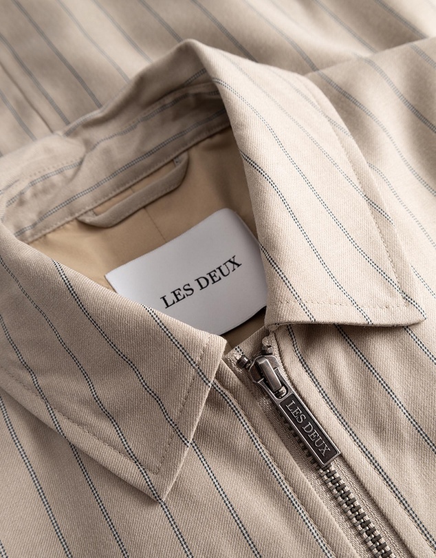 Les Deux - Como Pin Light Wool Coach Jacket