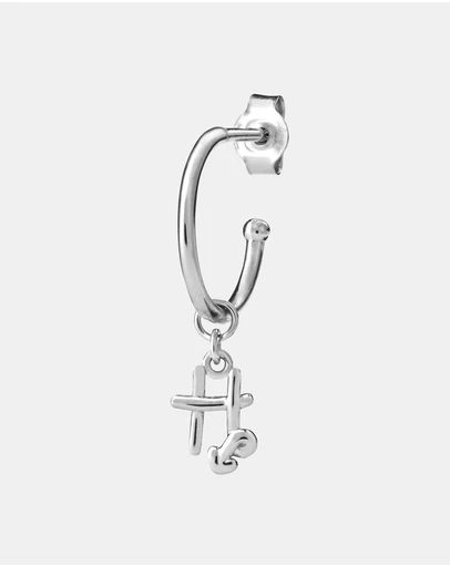 Karen Walker - H Initial Love Letter Hoop