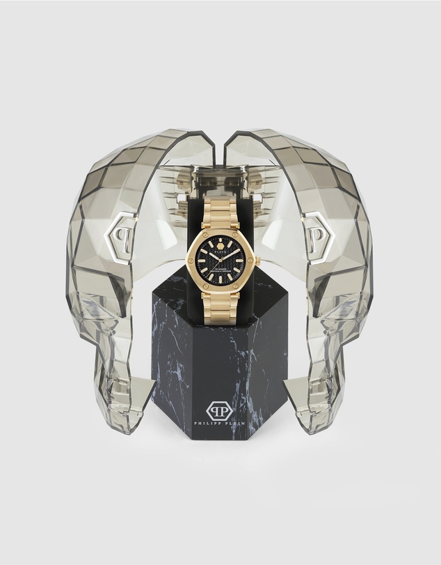 Philipp Plein - The Hexagon - Gold-Tone 38mm Black Dial Analogue watch