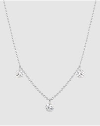Georgini - Mirage Ethereal White Cubic Zirconia Necklace Silver