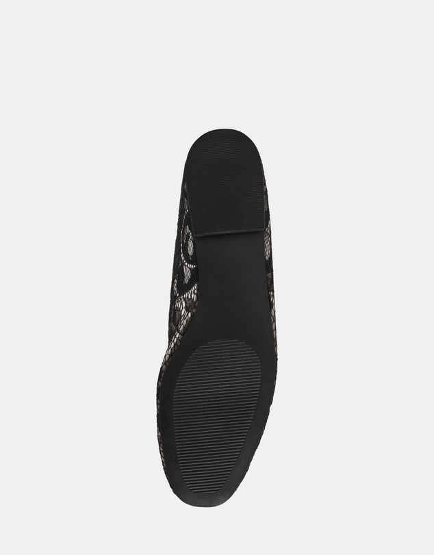 Steve Madden - Wildflower-L Black Lace Flats