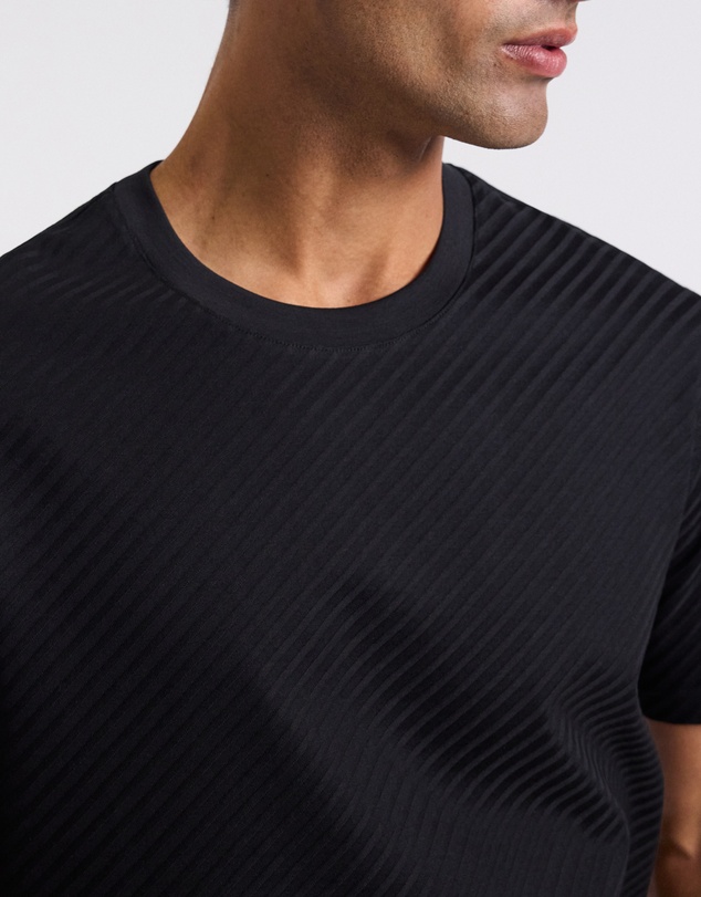 Calibre - Relaxed Diagonal Jacquard T-shirt Black